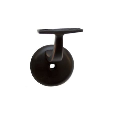 Orca Hardware Heavy Duty Handrail Bracket With Round Base, Zinc Alloy, US10B Oil-Rubbed Bronze Finish TH-10XL-10B